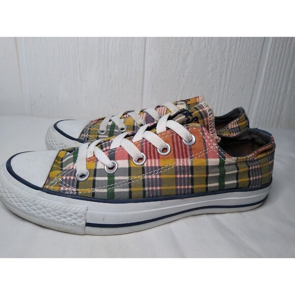 Converse Chuck Taylor All Star Mens 4 Womens 6 Multicolor Plaid Low Top  Shoes - Picture 3 of 9